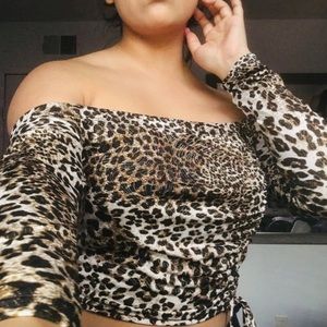 Leopard print Crop Top